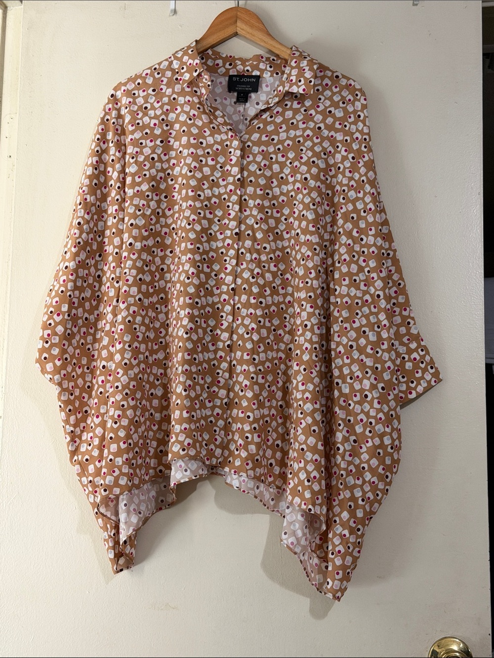 St John silk blend top